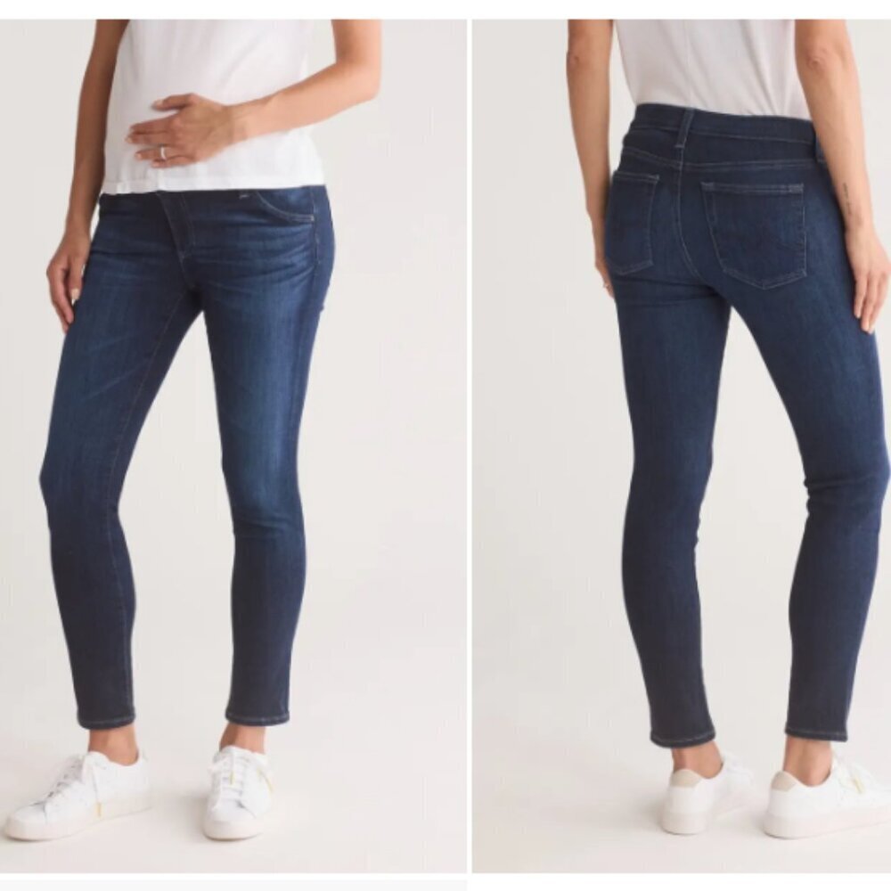 Ag Maternity Prima Cigarette Ankle Blue Jean Size 29r